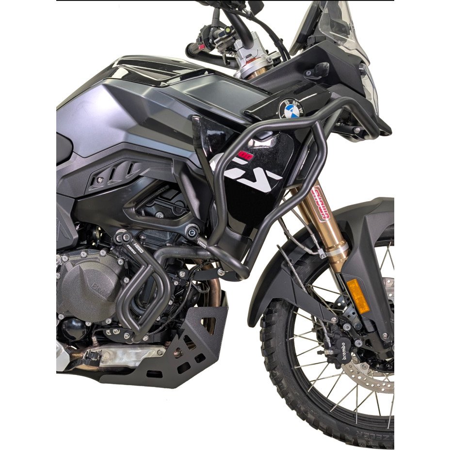 BMW F 900 GS 2024 - APSAUGINIŲ LANKŲ KOMPLEKTAS + ALIUMINIO VARIKLIO APSAUGA